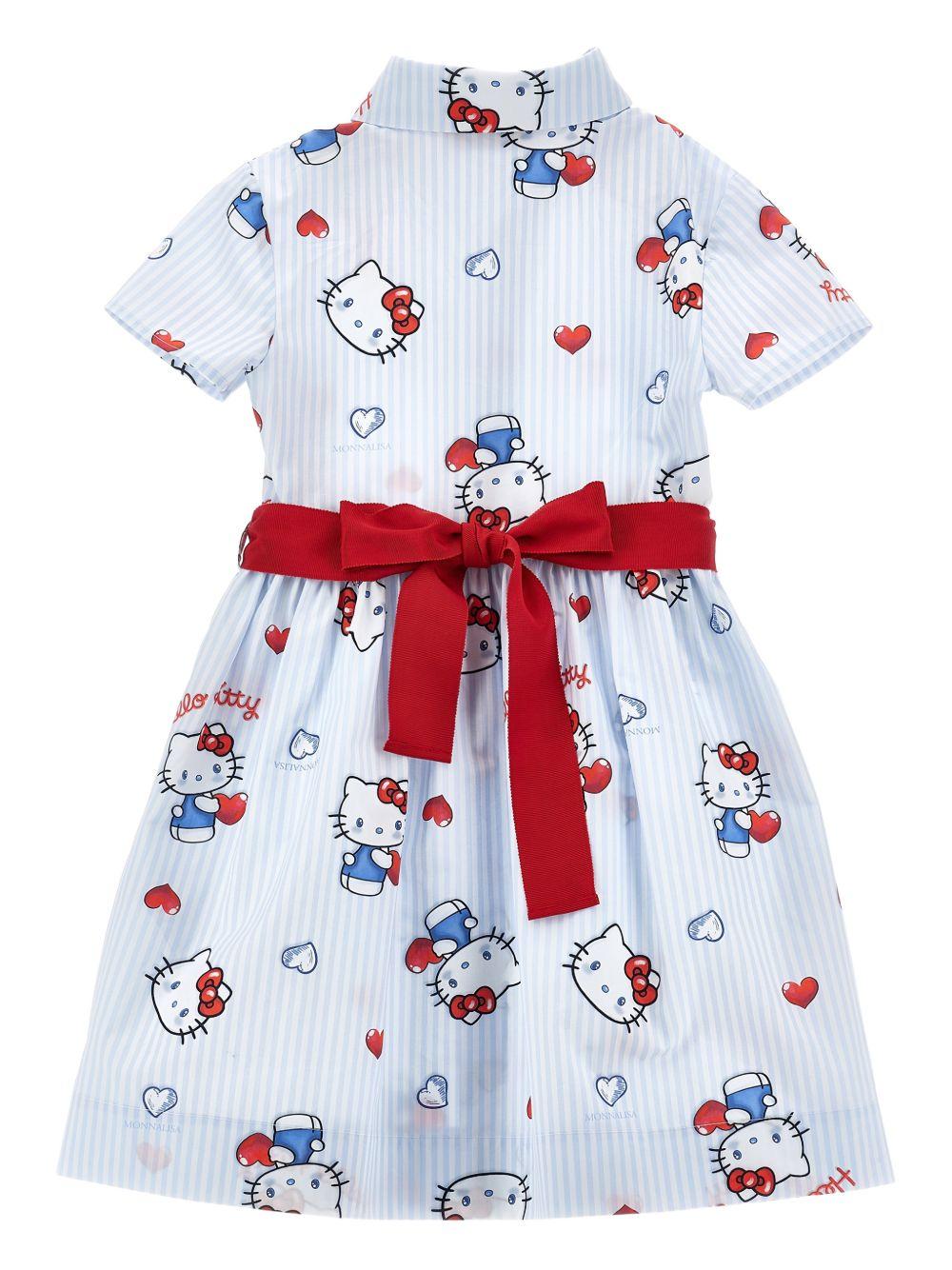 Abito per bambina Monnalisa con stampa 11G9187605 9958 MONNALISA 