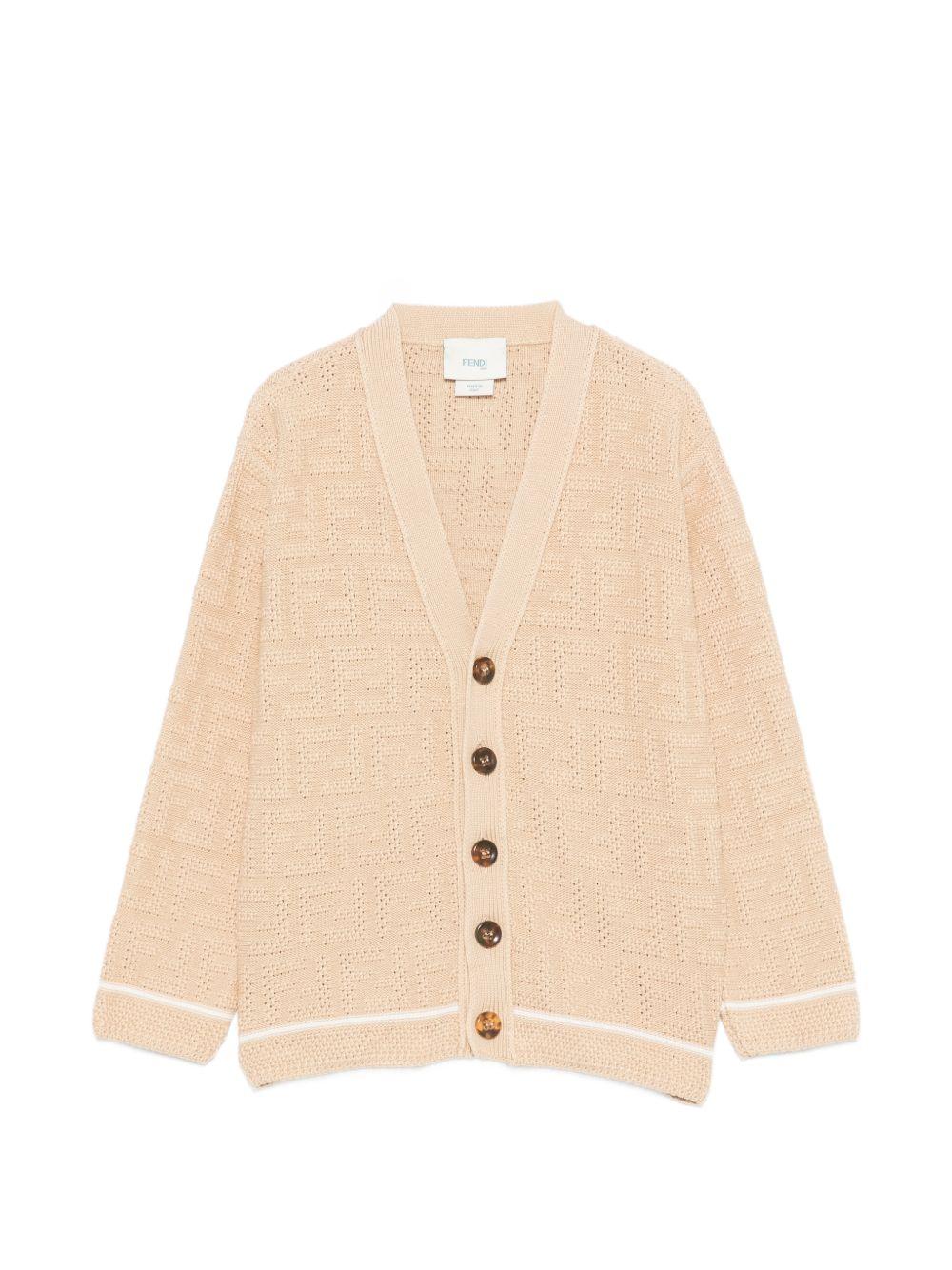 Cardigan per bambino Fendi Kids traforato JUG221AJ8T F1UCS FENDI KIDS 