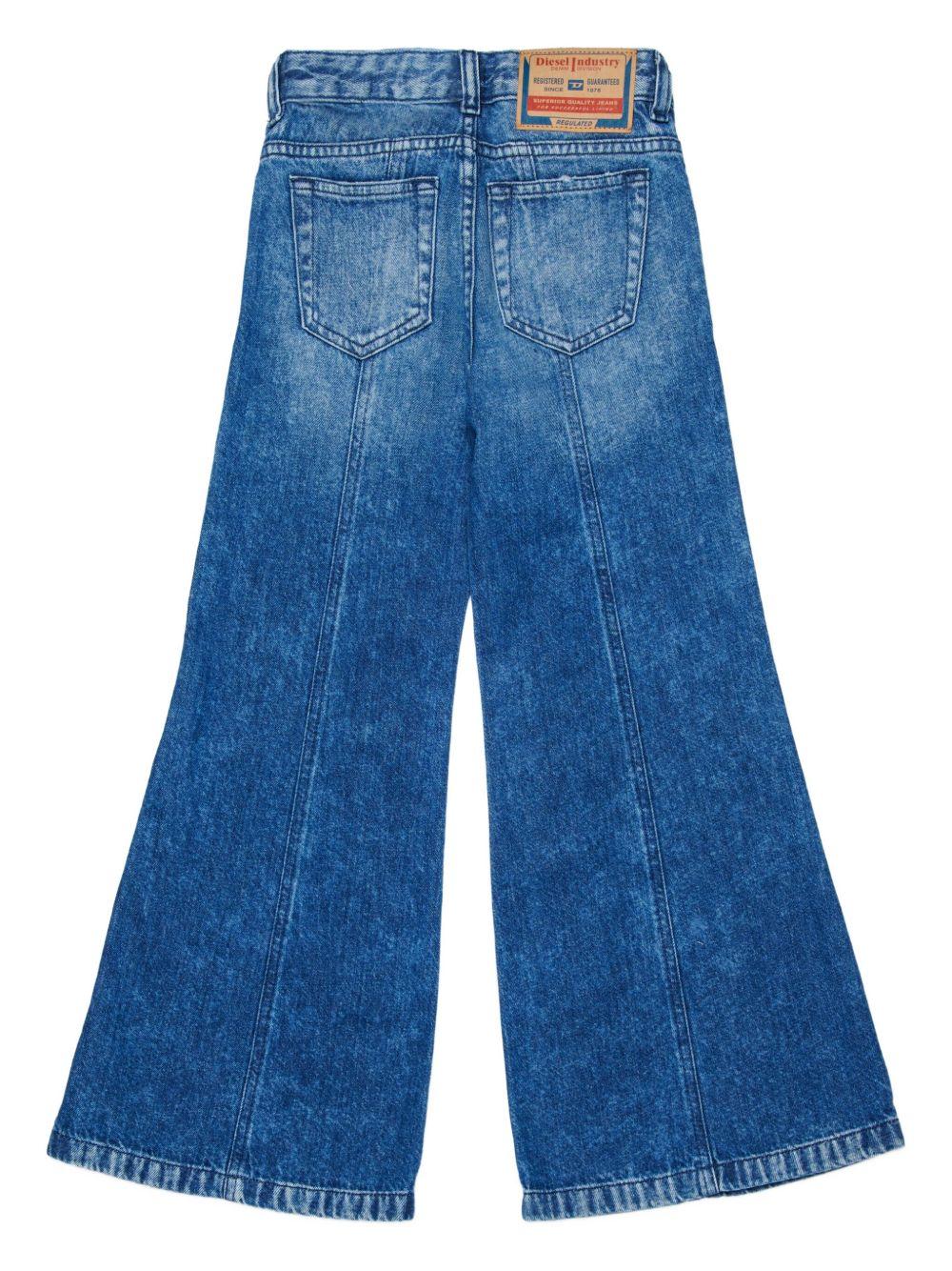 Jeans per bambina Diesel Kids a zampa J02343KXBSV K01 DIESEL KIDS 
