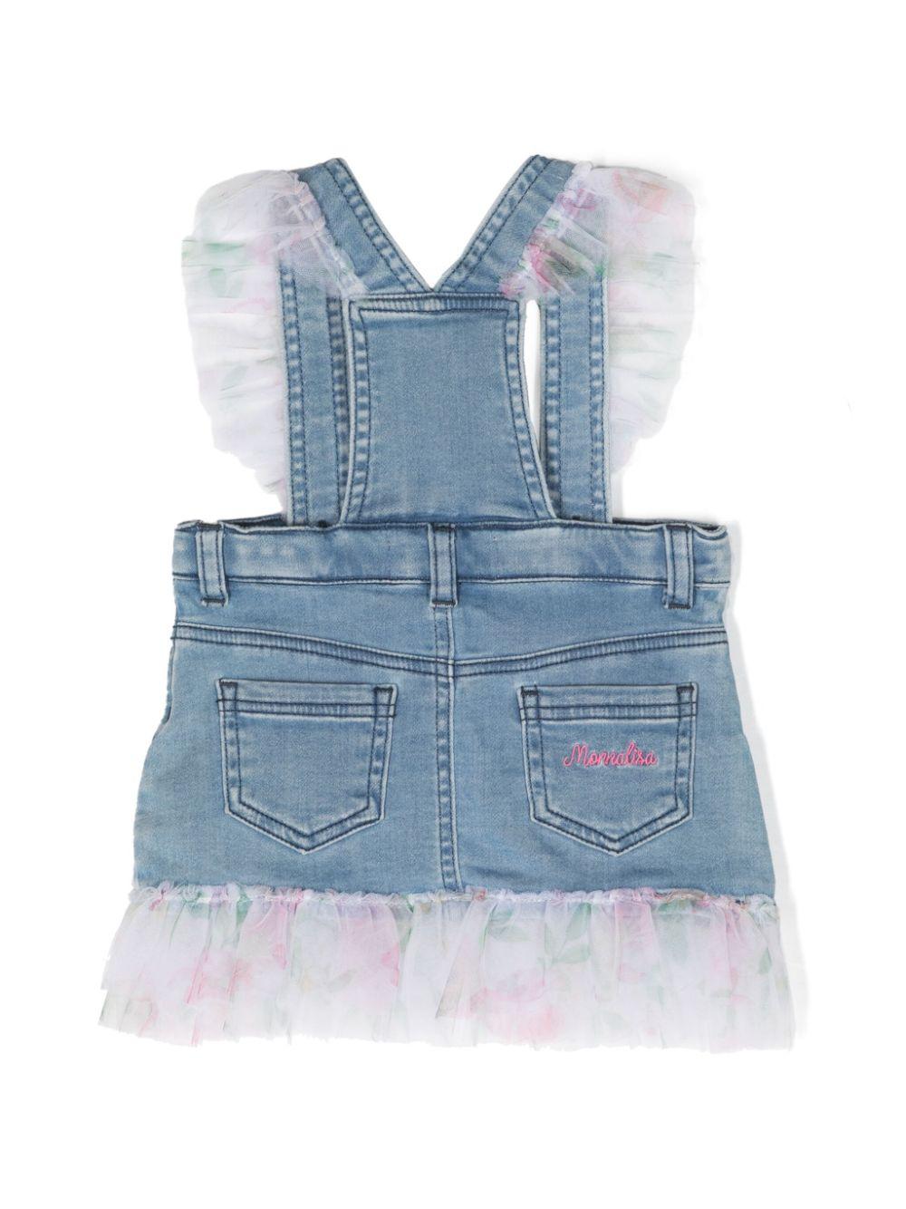 Monnalisa salopette in denim 39C7013007 0062 MONNALISA 