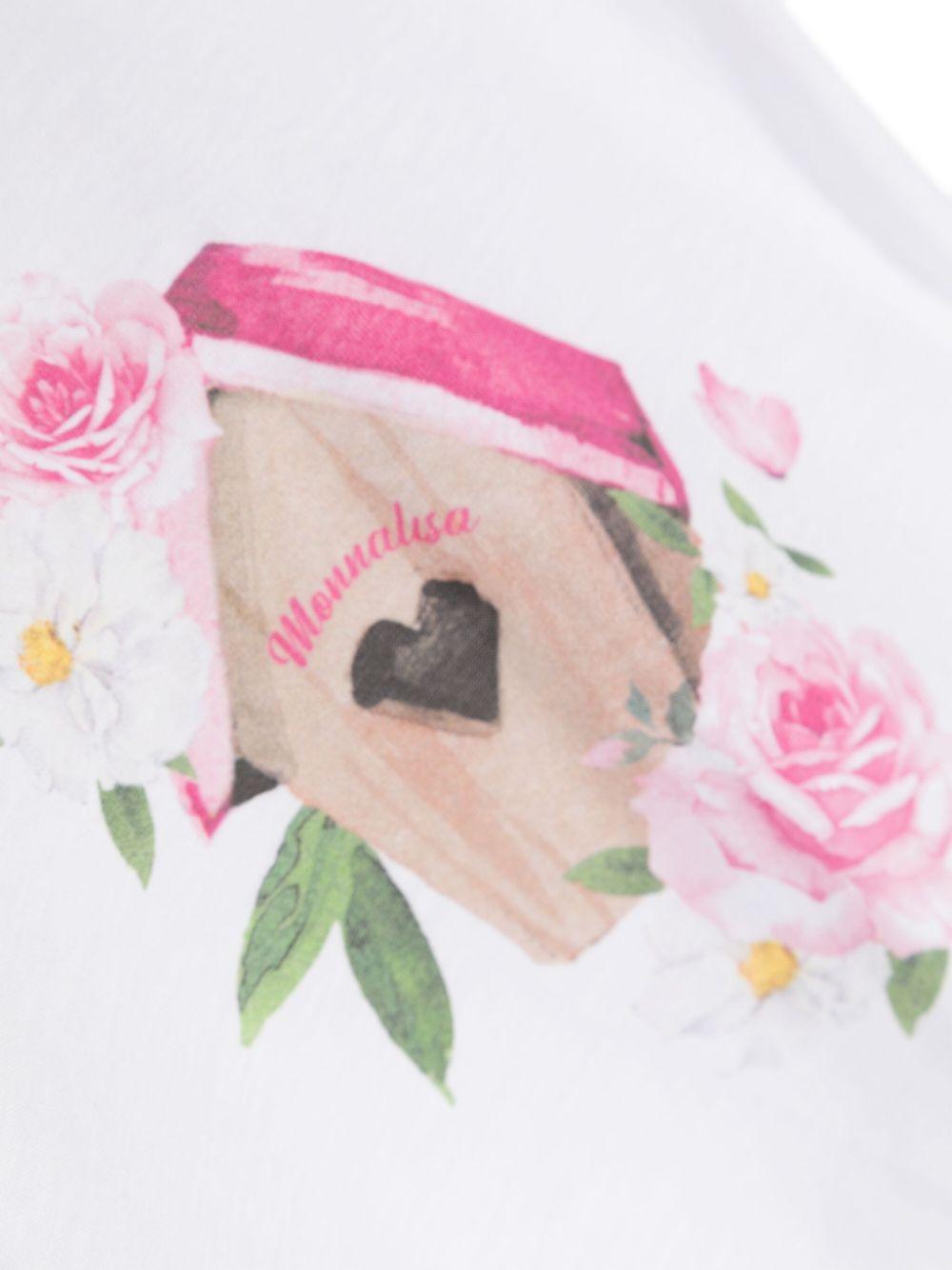 Monnalisa t-shirt con stampa 39C6013003 0099 MONNALISA 