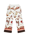 Pantaloni per bambina Monnalisa con stampa 19H4018005 029F MONNALISA 