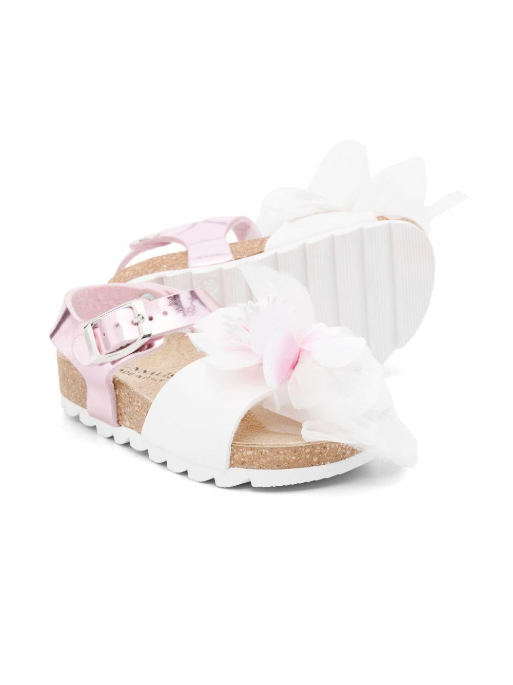 Monnalisa sandali con fiore 8CE0035728 0090 MONNALISA 