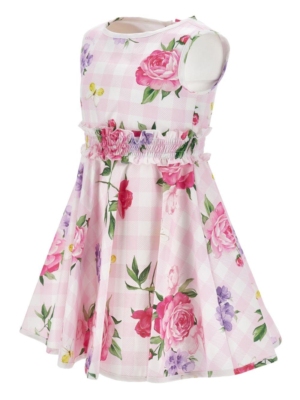 Abito per bambina Monnalisa floreale 11G9087621 0090 MONNALISA 