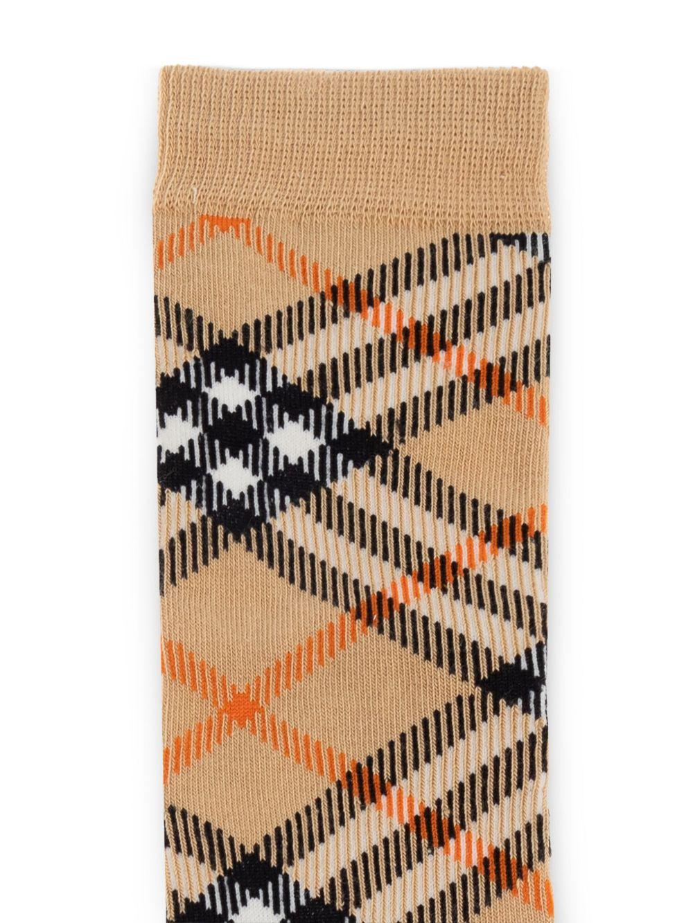 Calzini unisex Burberry Kids in check 8100428 B9368 BURBERRY KIDS 