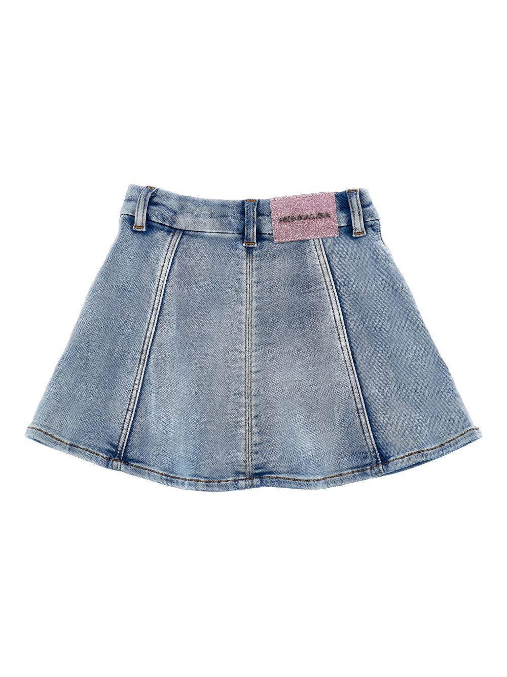 Gonna per bambina Monnalisa di jeans 19G7007015 055B MONNALISA 