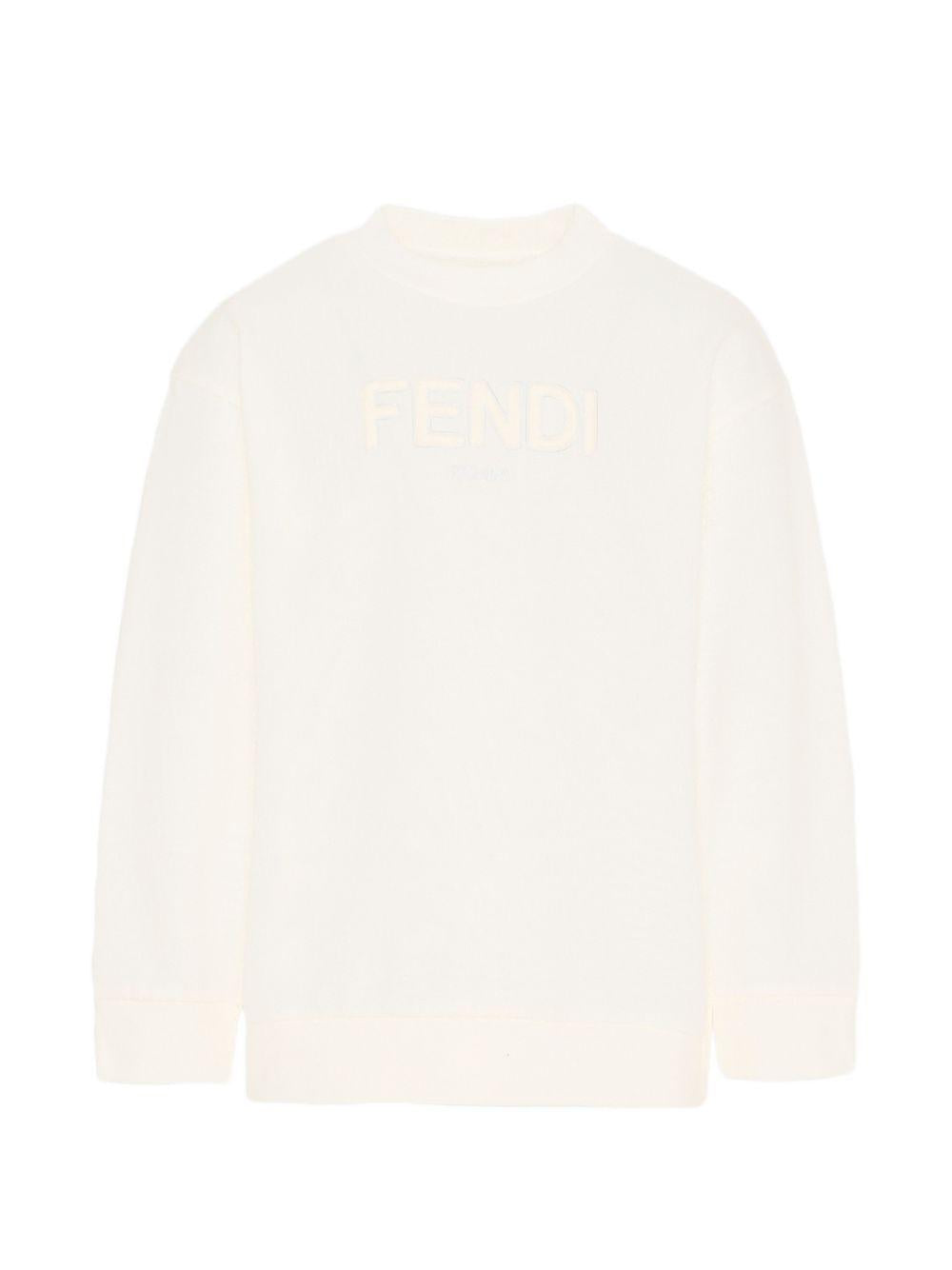 Felpa unisex Fendi Kids con logo JUH1085V0 F0TU9 FENDI KIDS 