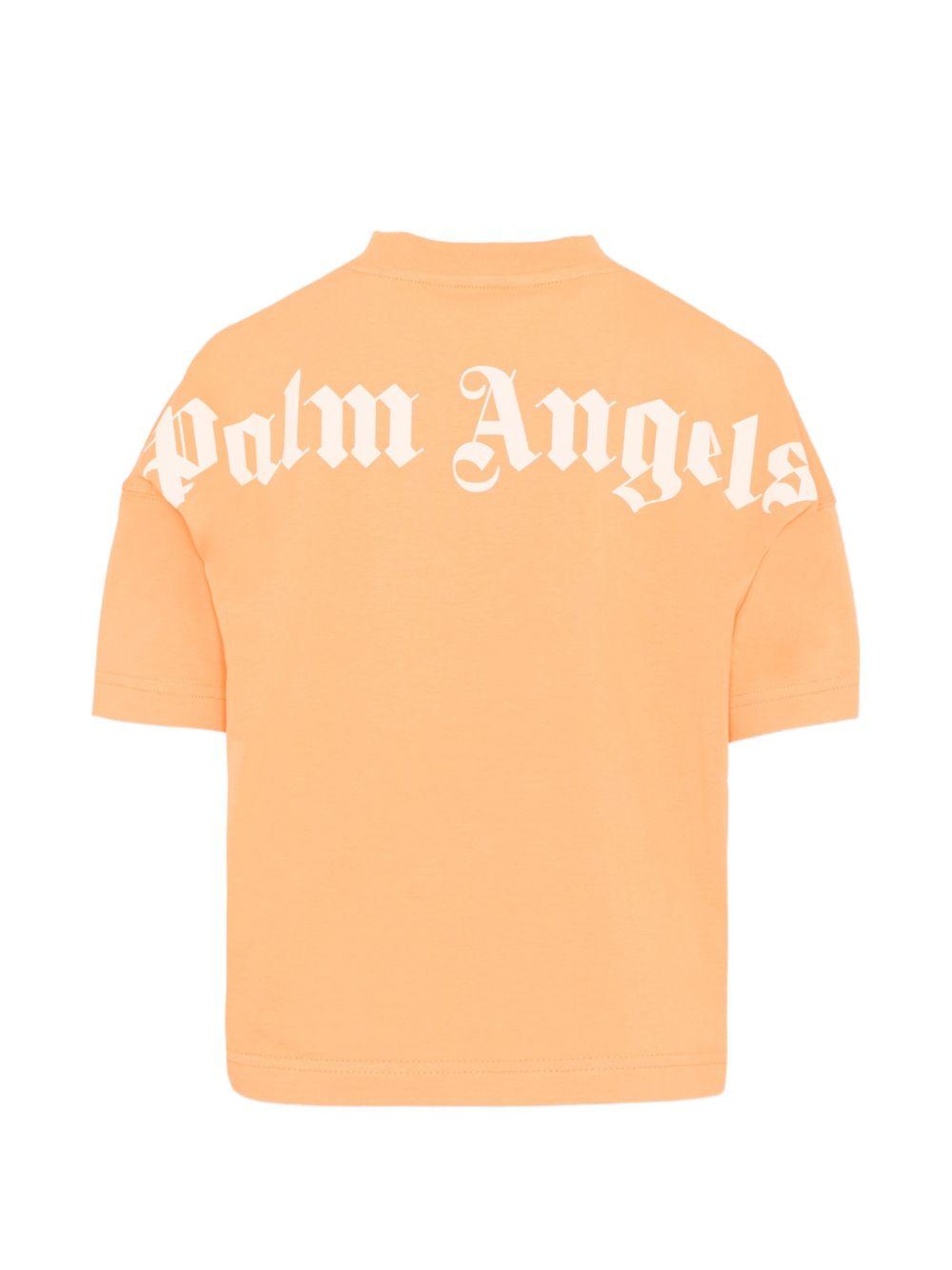 T-shirt per bambino Palm Angels Kids con logo PBAA002S26JER001 030 PALM ANGELS KIDS 