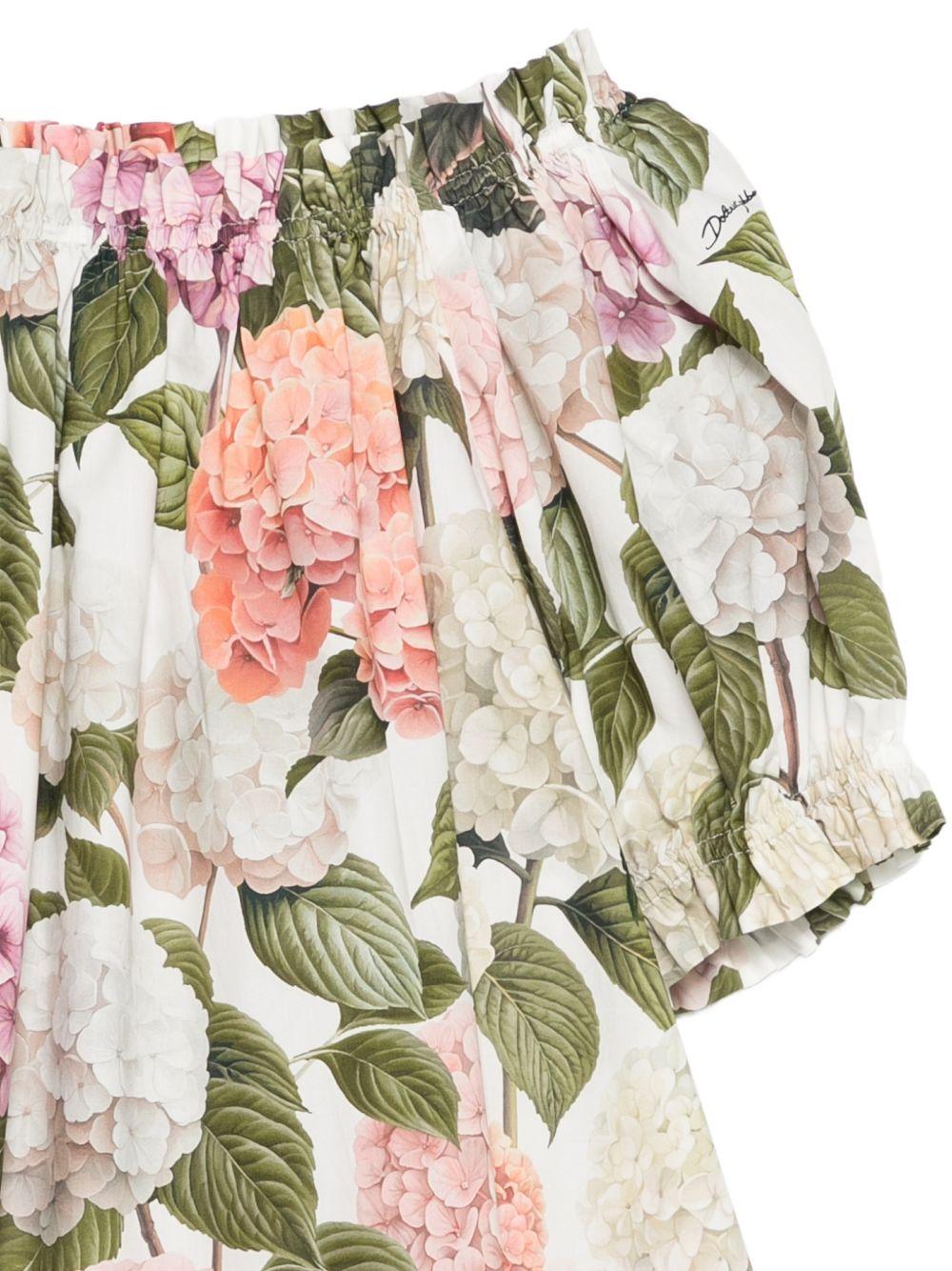 Abito per bambina Dolce & Gabbana Kids floreale L54DR0HS5T6 HA5XG DOLCE & GABBANA KIDS 