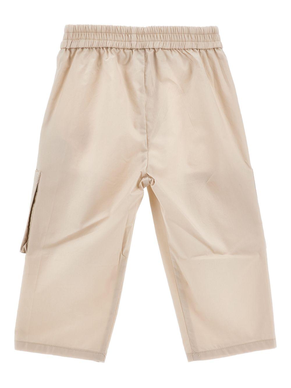 Pantaloni per neonata Monnalisa con fiore 31G4117116 0003 MONNALISA 