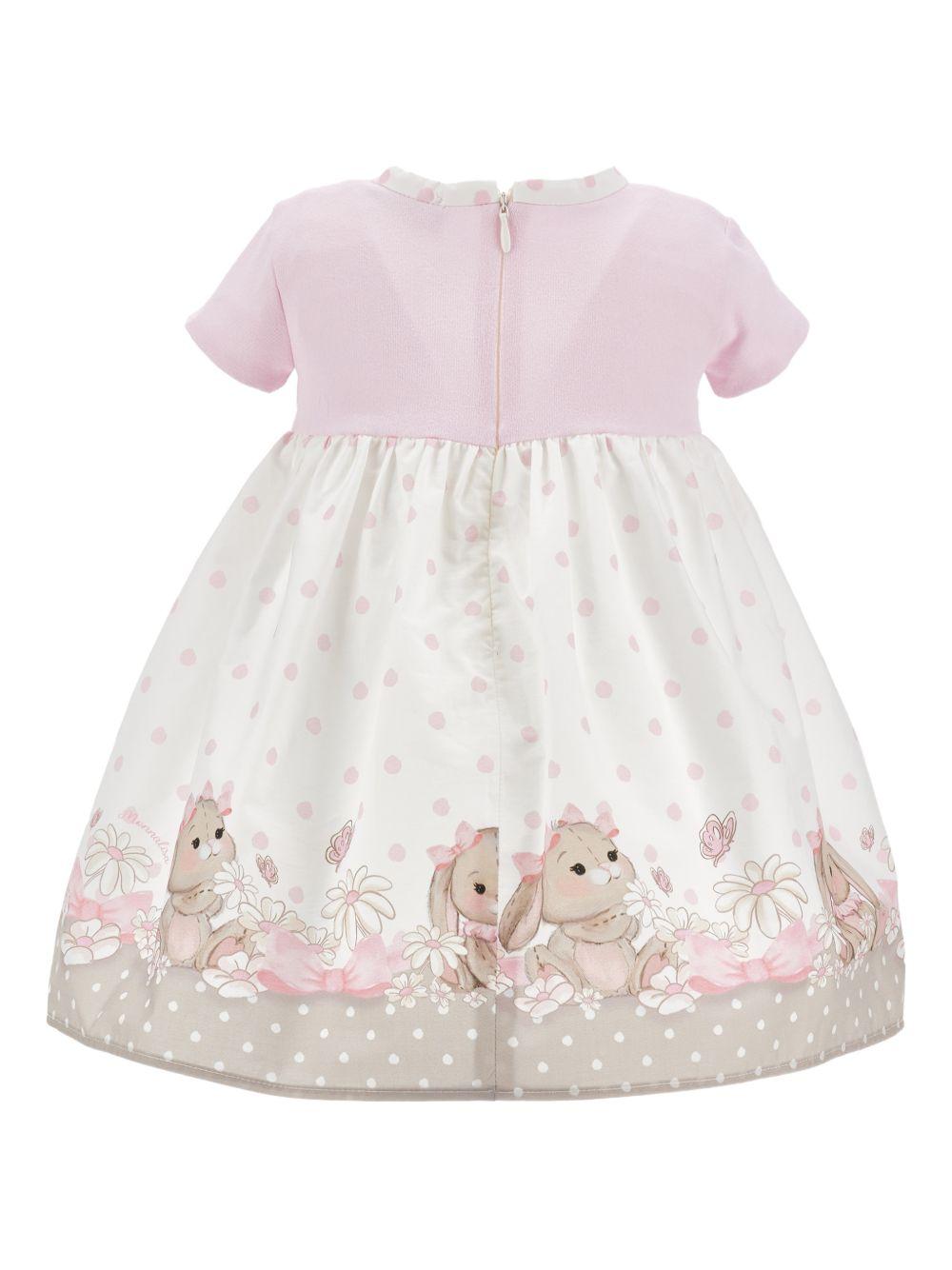 Abito per neonata Monnalisa a pois 31G9127667 019B MONNALISA 