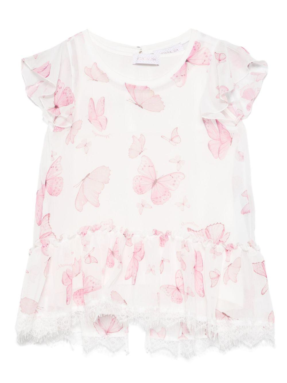 Monnalisa blusa con stampa 71E3005620 0190 MONNALISA 