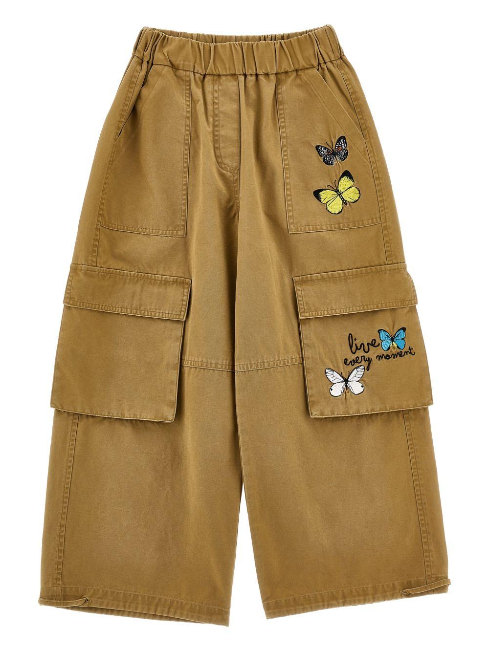 Pantaloni per bambina Monnalisa cargo 49G4067748 0003 MONNALISA 
