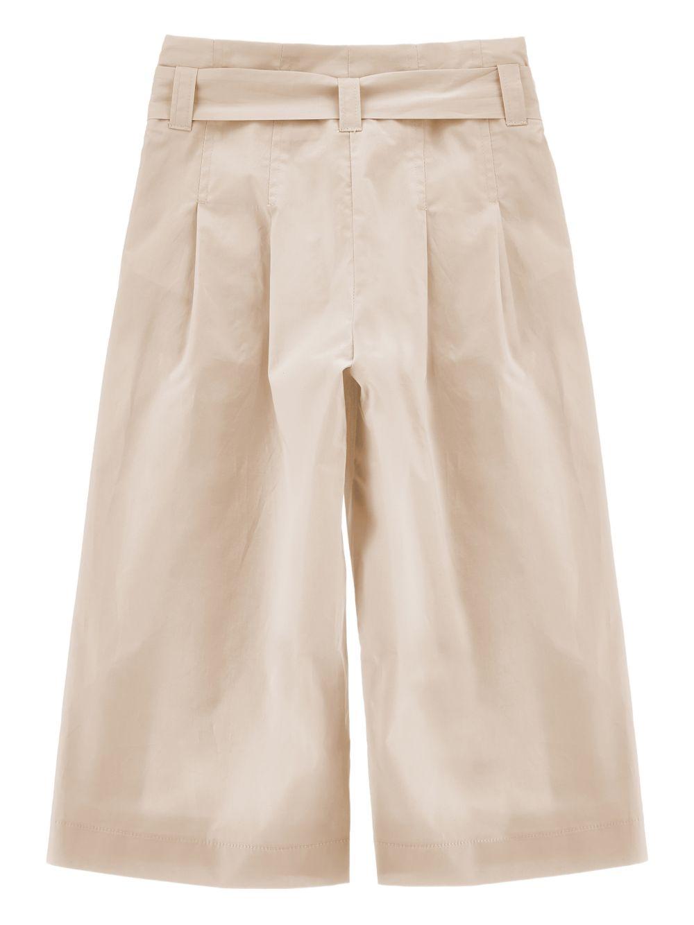 Pantaloni per bambina Monnalisa con pieghe 17G4037116 0003 MONNALISA 