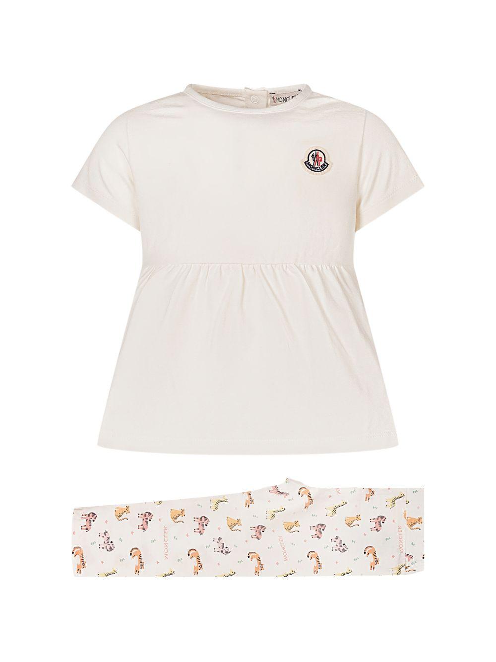 Completo per neonata Moncler Enfant due pezzi L19518M0000789BB5 F00 MONCLER ENFANT 