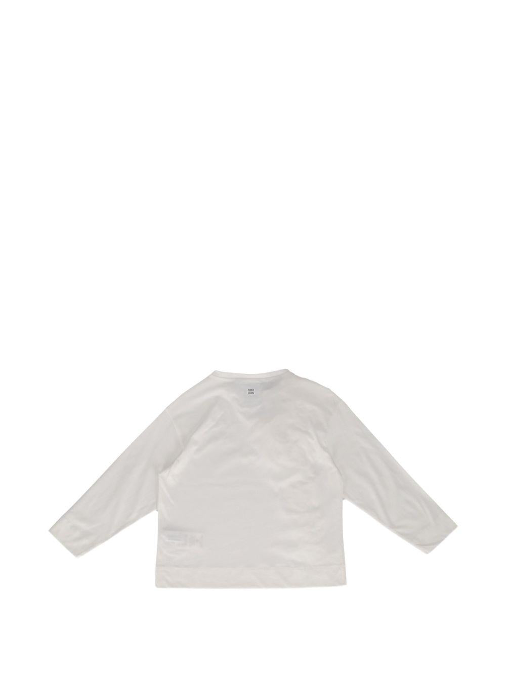 T-shirt per bambina Douuod Kids con volant DZ8A60Z3708 101 DOUUOD KIDS 