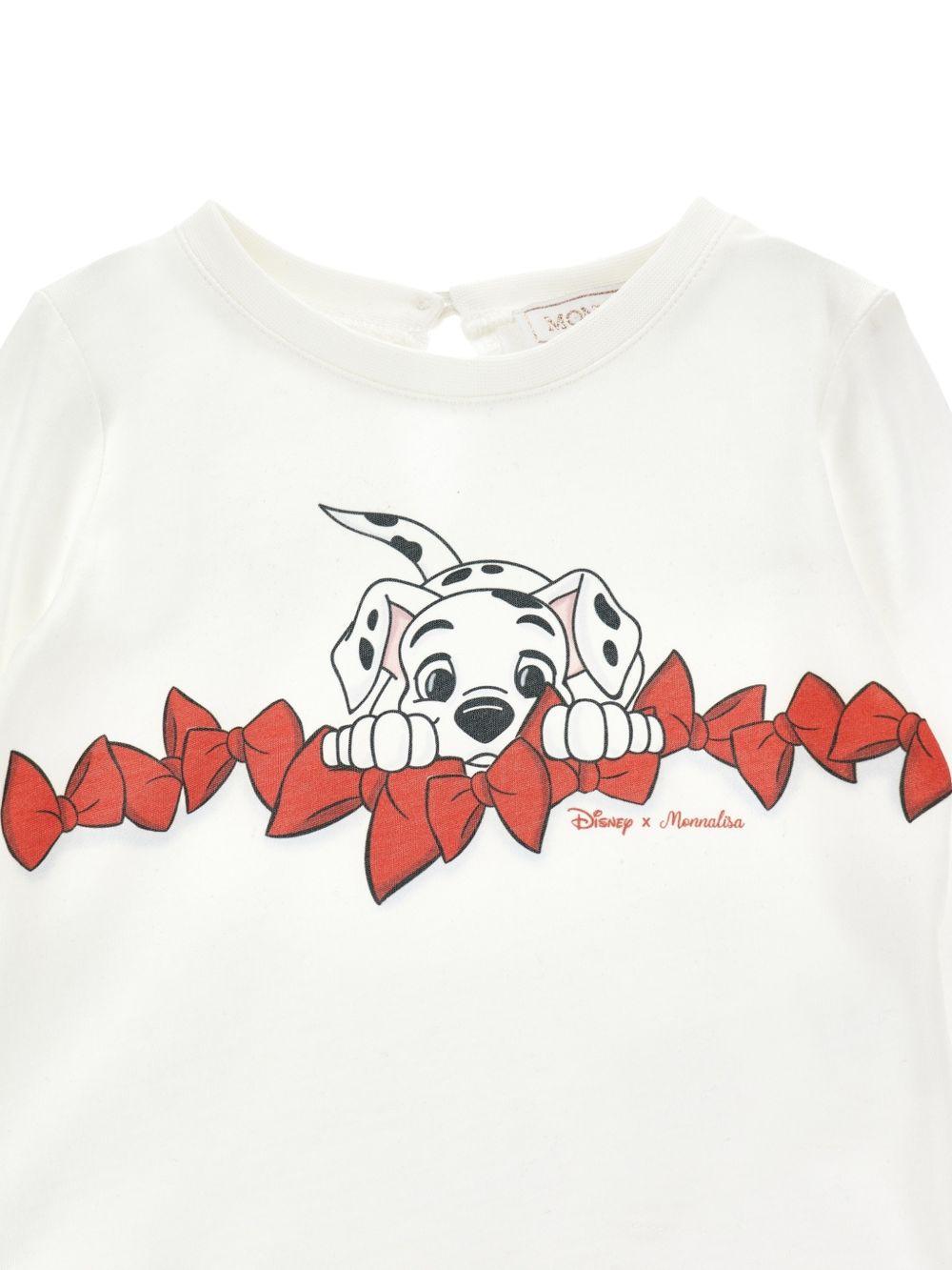 T-shirt per neonata Monnalisa con stampa 39H6138002 0001 MONNALISA 
