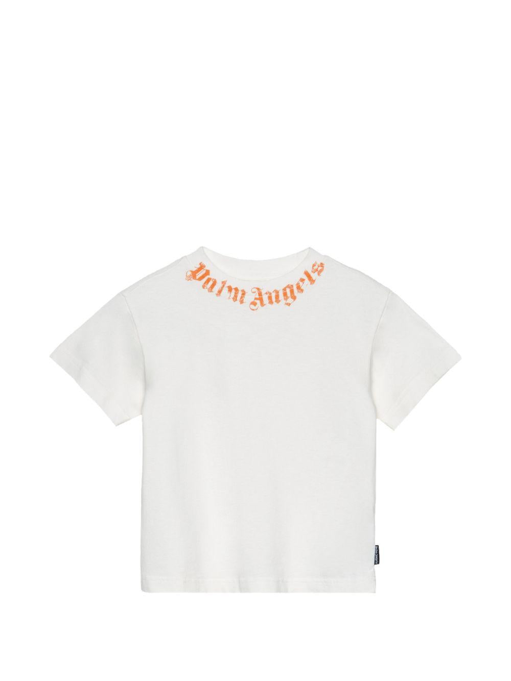 T-shirt per bambino Palm Angels Kids con logo PBAA003S26JER004 002 PALM ANGELS KIDS 