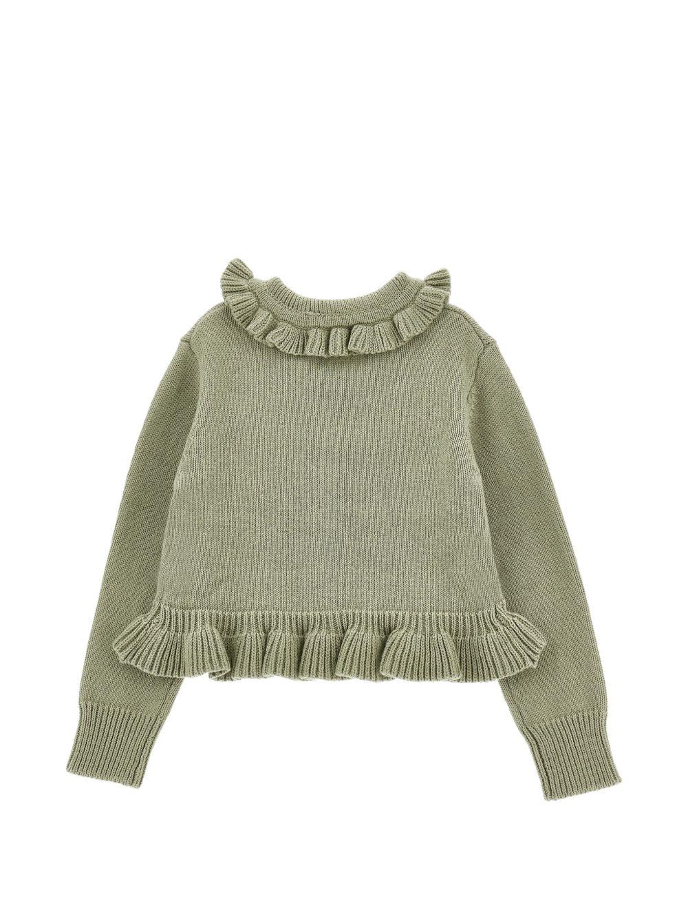 Cardigan per bambina Monnalisa con balze 17H8008060 0024 MONNALISA 