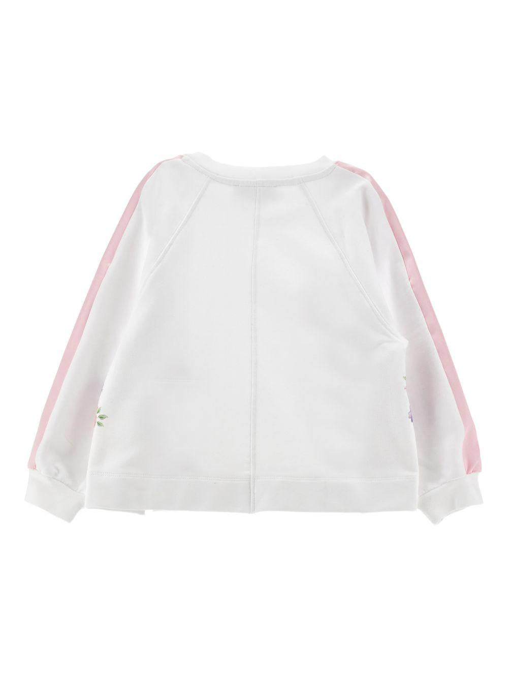 Felpa per bambina Monnalisa con fiori 19G6007007 9990 MONNALISA 