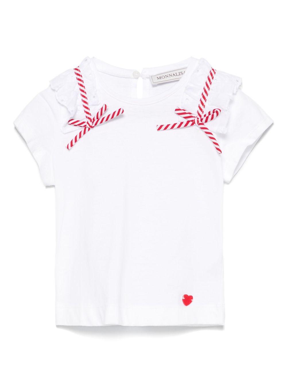 Monnalisa t-shirt Sangallo 31E6165203 0099 MONNALISA 