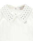 Body per neonata Monnalisa con strass 37H3008002 0001 MONNALISA 