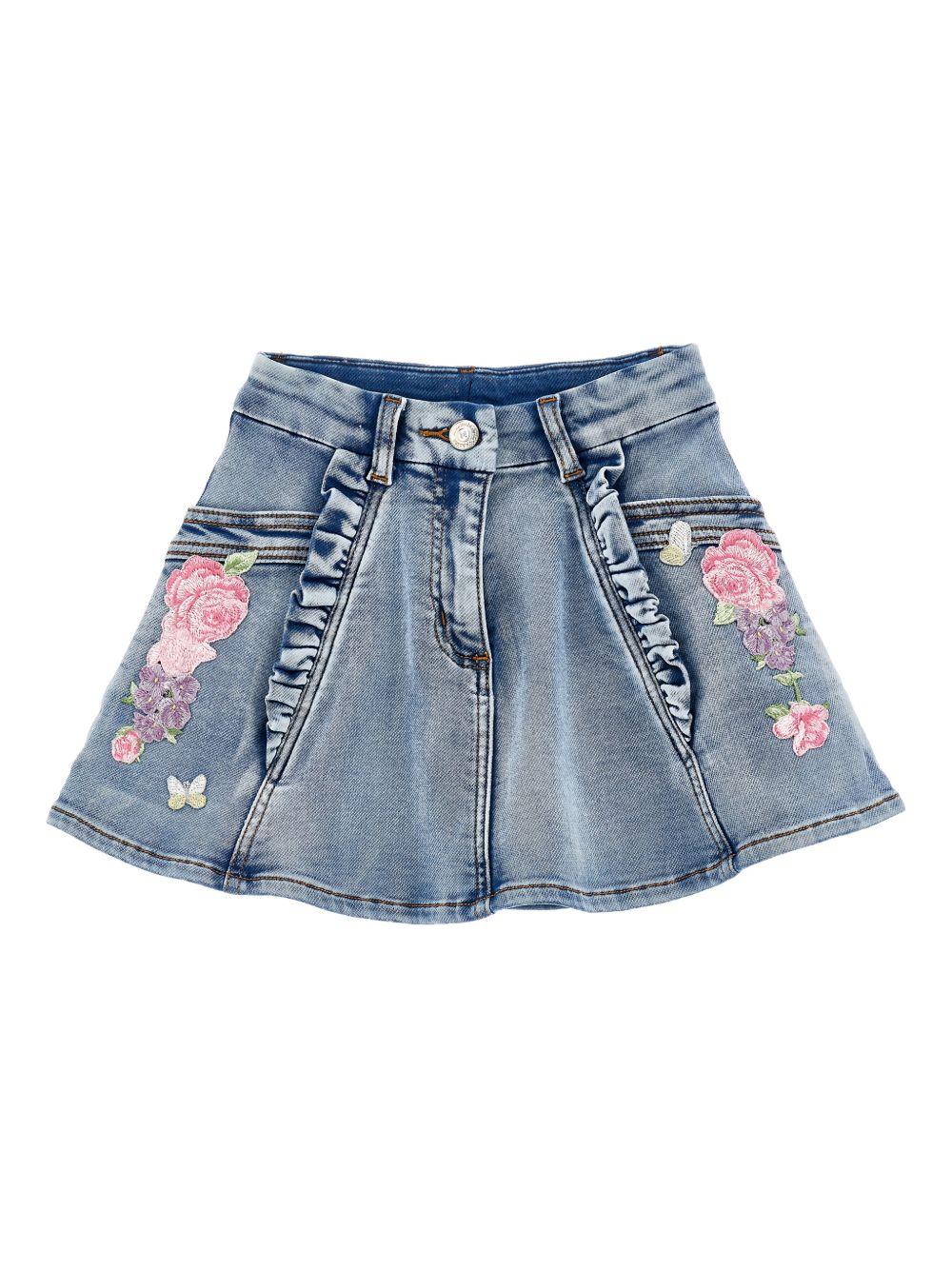 Gonna per bambina Monnalisa di jeans 19G7007015 055B MONNALISA 