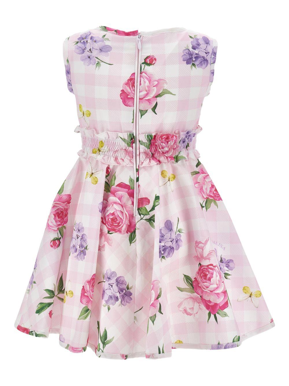 Abito per bambina Monnalisa floreale 11G9087621 0090 MONNALISA 