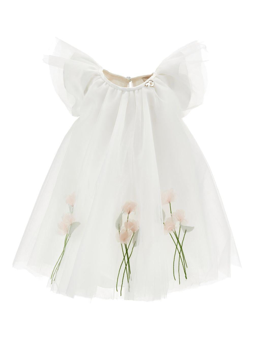 Abito per neonata Monnalisa con fiori 73G9047747 0001 MONNALISA 