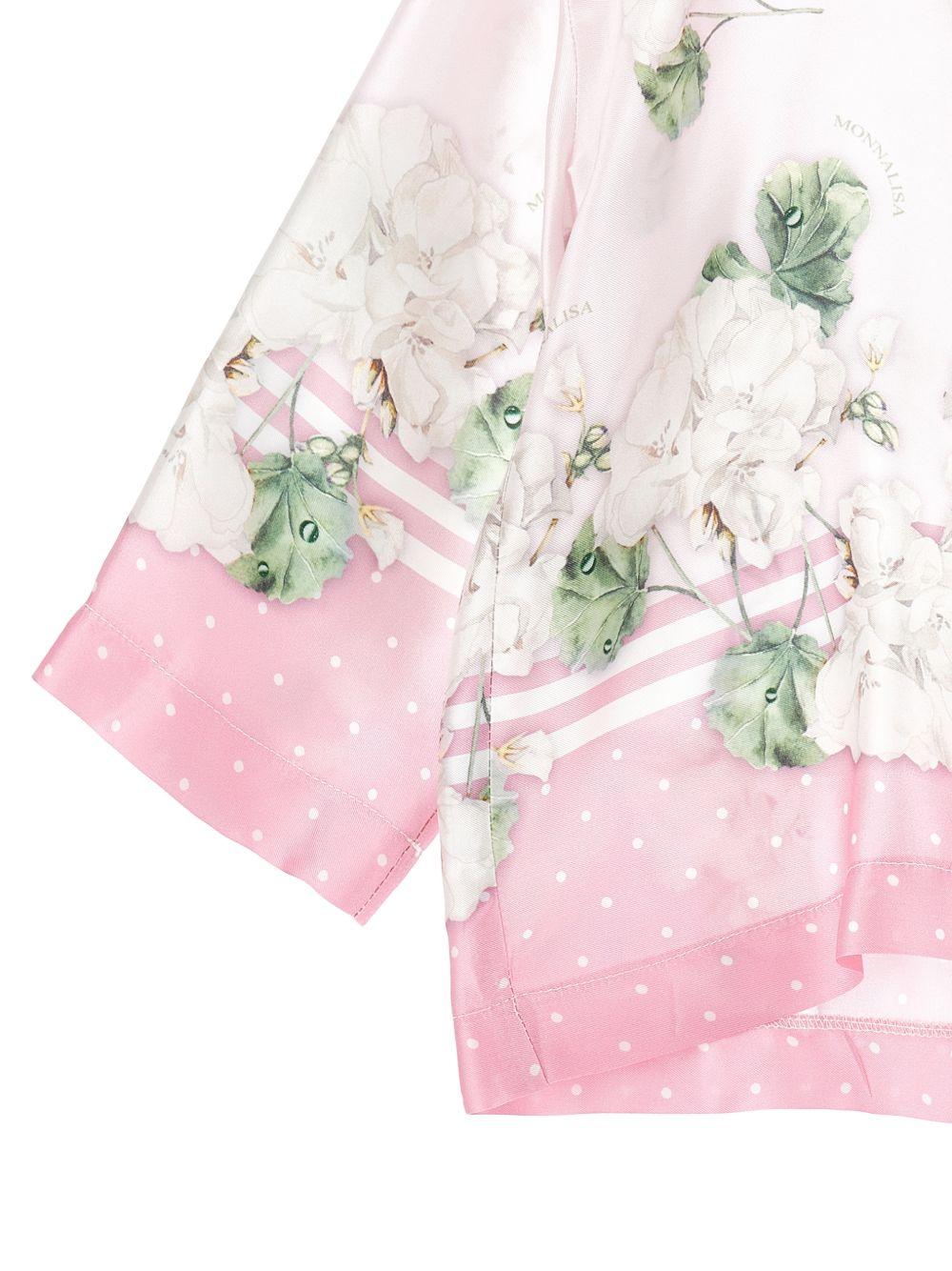 Camicia per bambina Monnalisa floreale 71G3027668 0091 MONNALISA 
