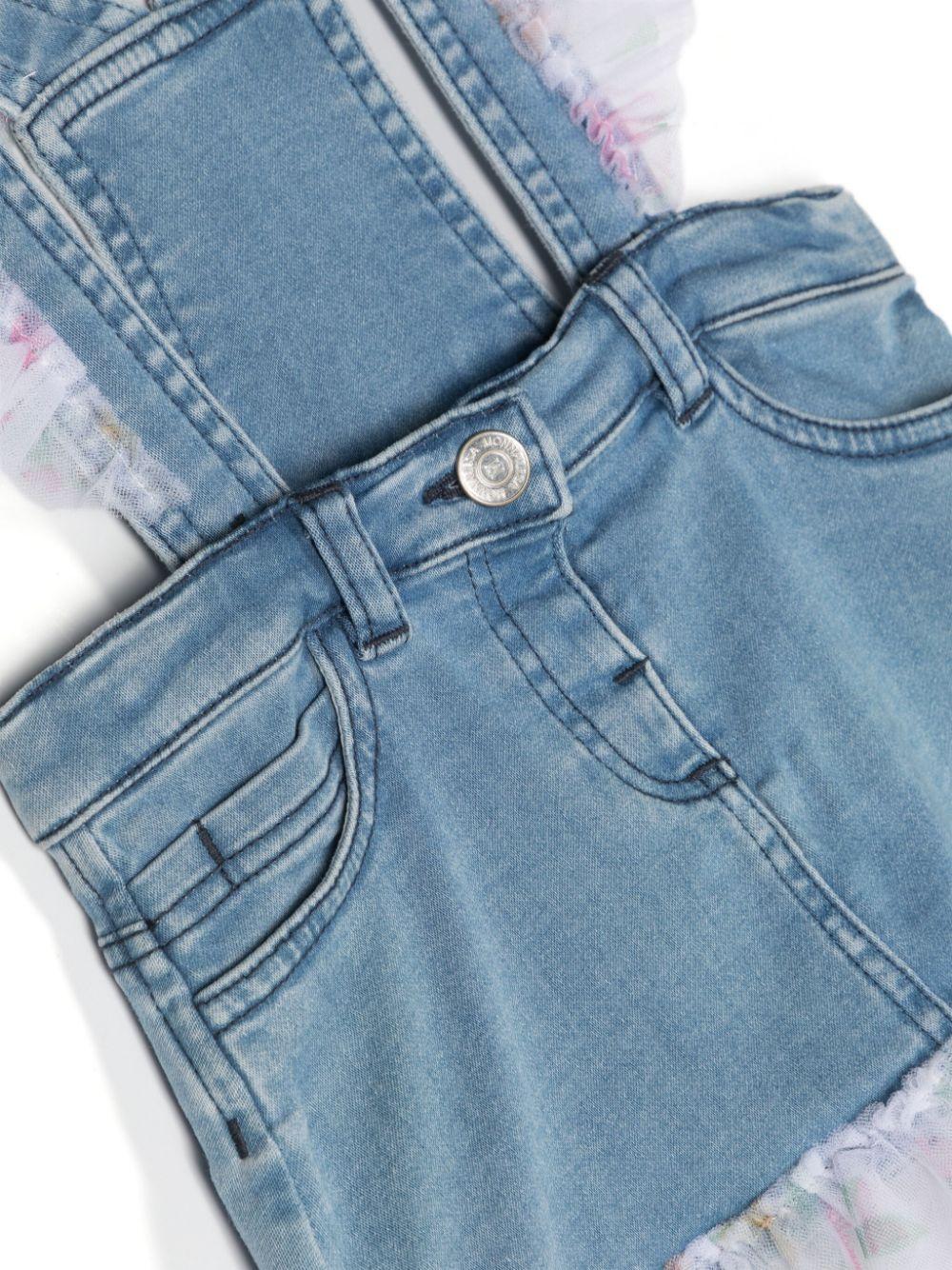 Monnalisa salopette in denim 39C7013007 0062 MONNALISA 
