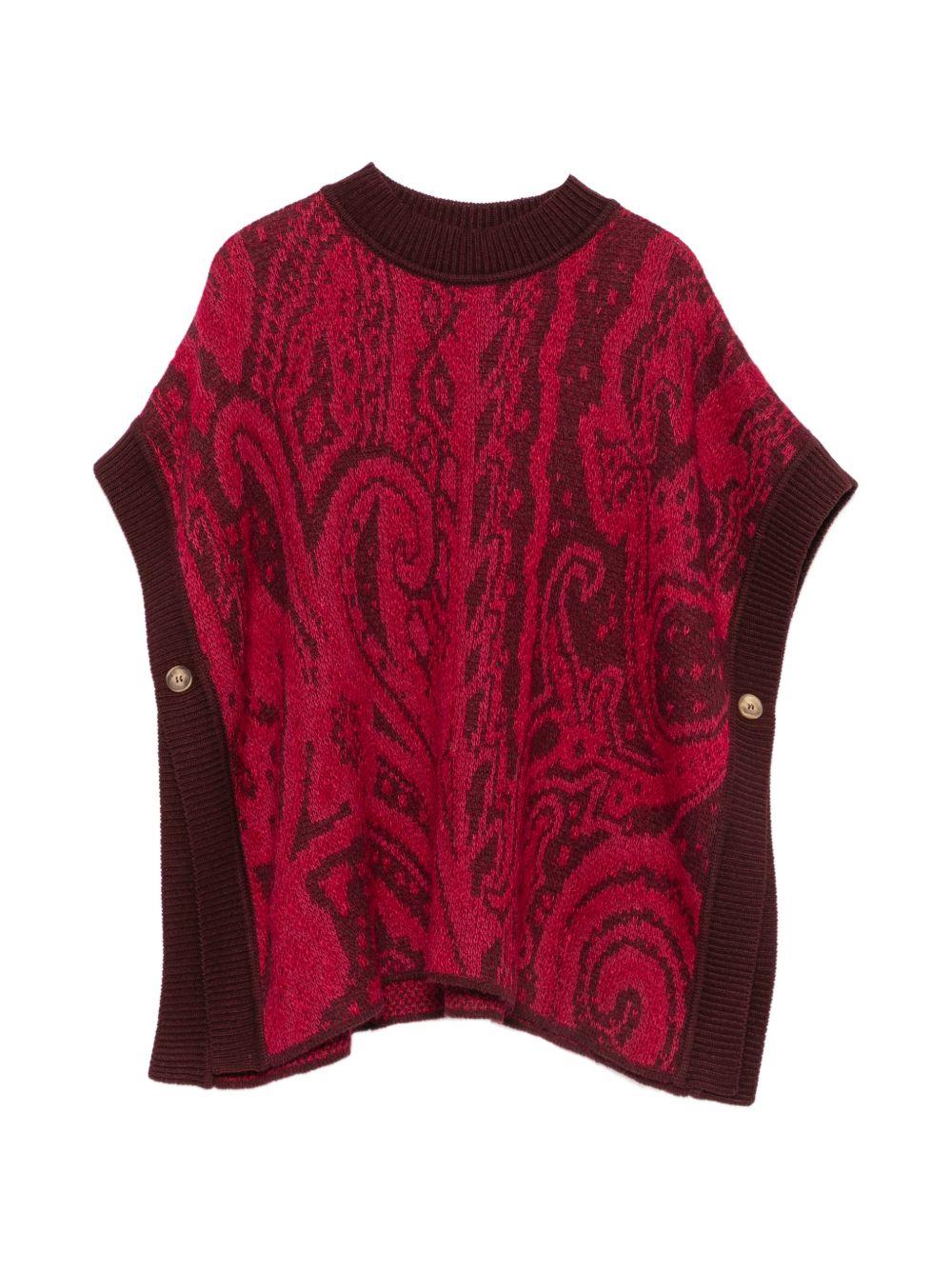 Poncho per bambina Etro Kids paisley GZ2A23W0234 562 ETRO KIDS 