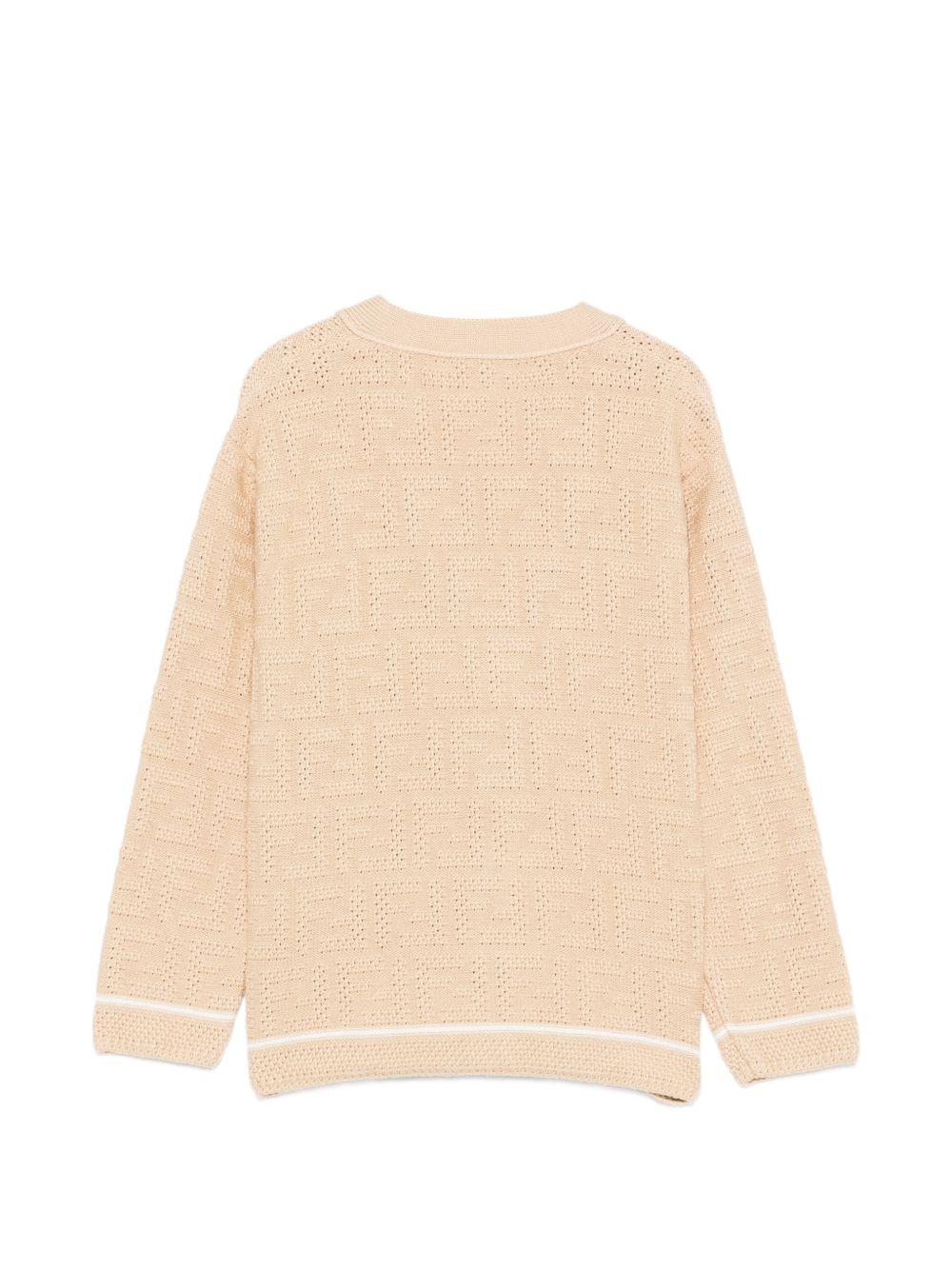 Cardigan per bambino Fendi Kids traforato JUG221AJ8T F1UCS FENDI KIDS 
