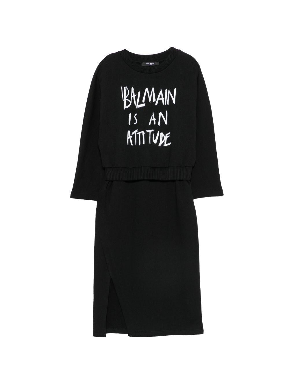 Abito per bambina Balmain Kids combinato BZ1A00Z3183 930BC BALMAIN KIDS 