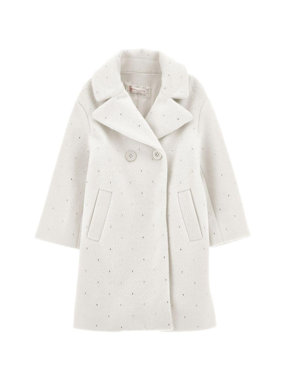 Cappotto per bambina Monnalisa con cintura 17H1118036 0001 MONNALISA 