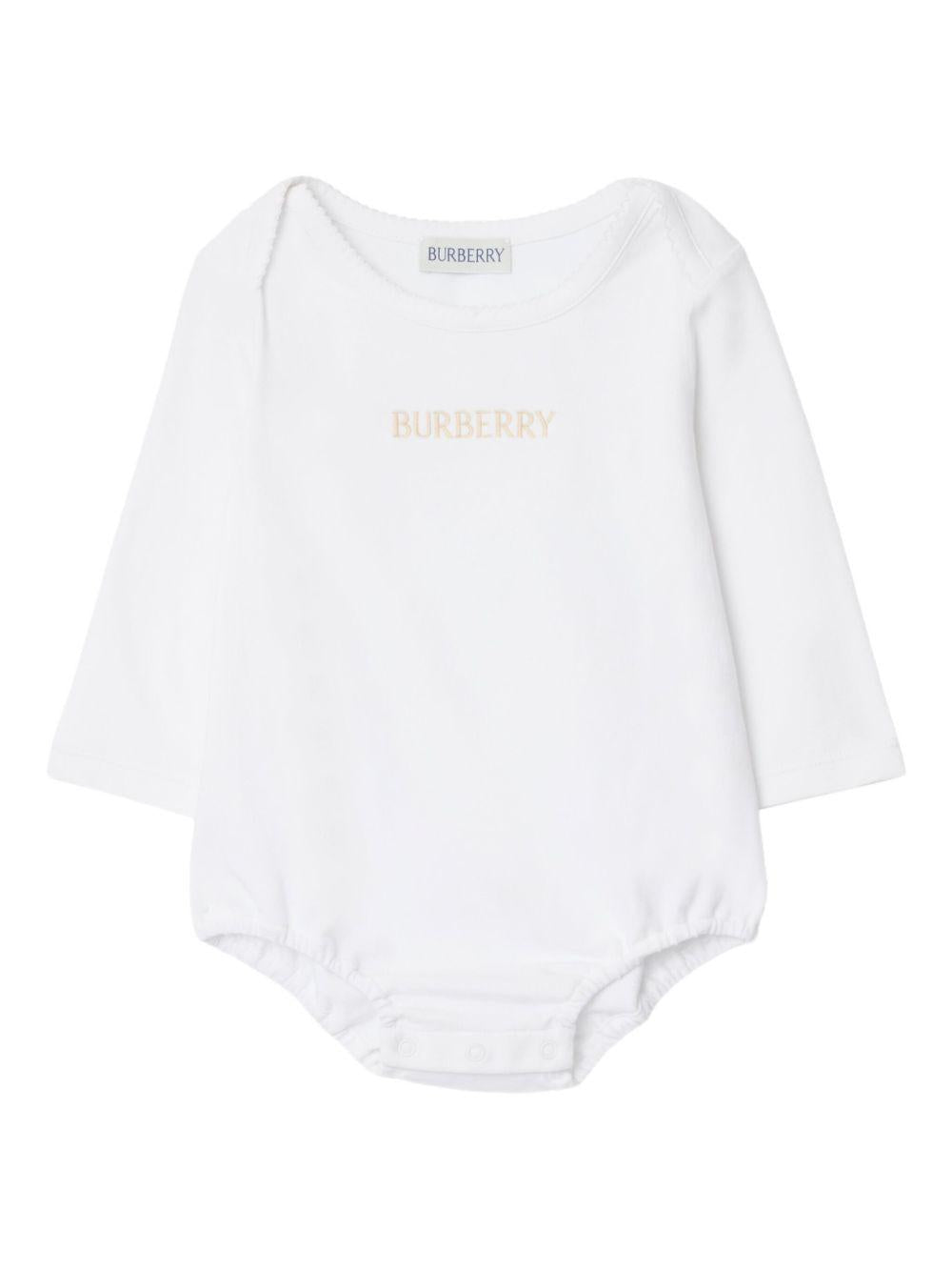 Set abito per neonata Burberry Kids in check 8117967 B9368 BURBERRY KIDS 