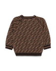 Maglione per neonato Fendi Kids con orsetto BUG188ATRQ F15B6 FENDI KIDS 