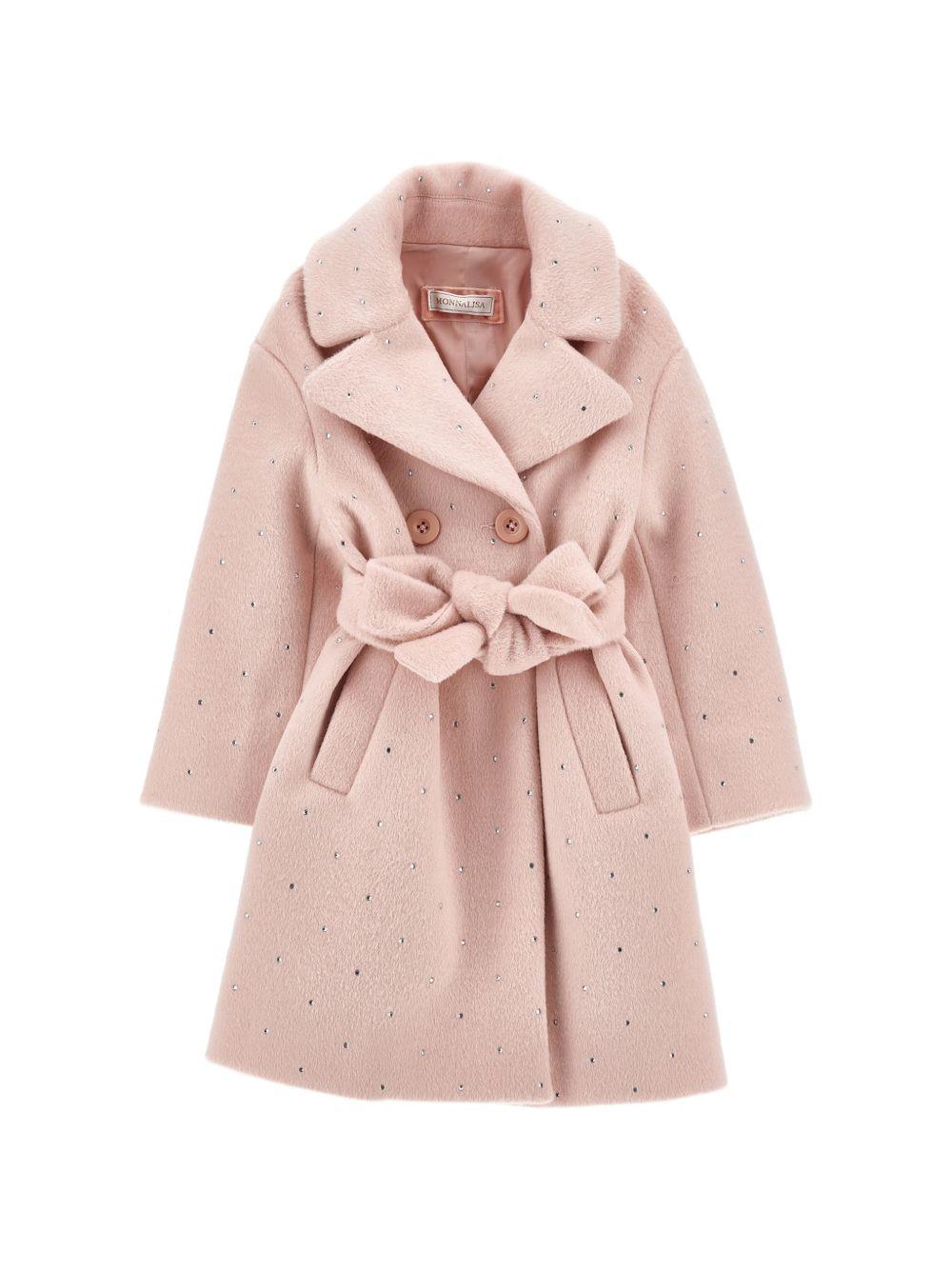 Cappotto per bambina Monnalisa con cintura 17H1118036 094F MONNALISA 