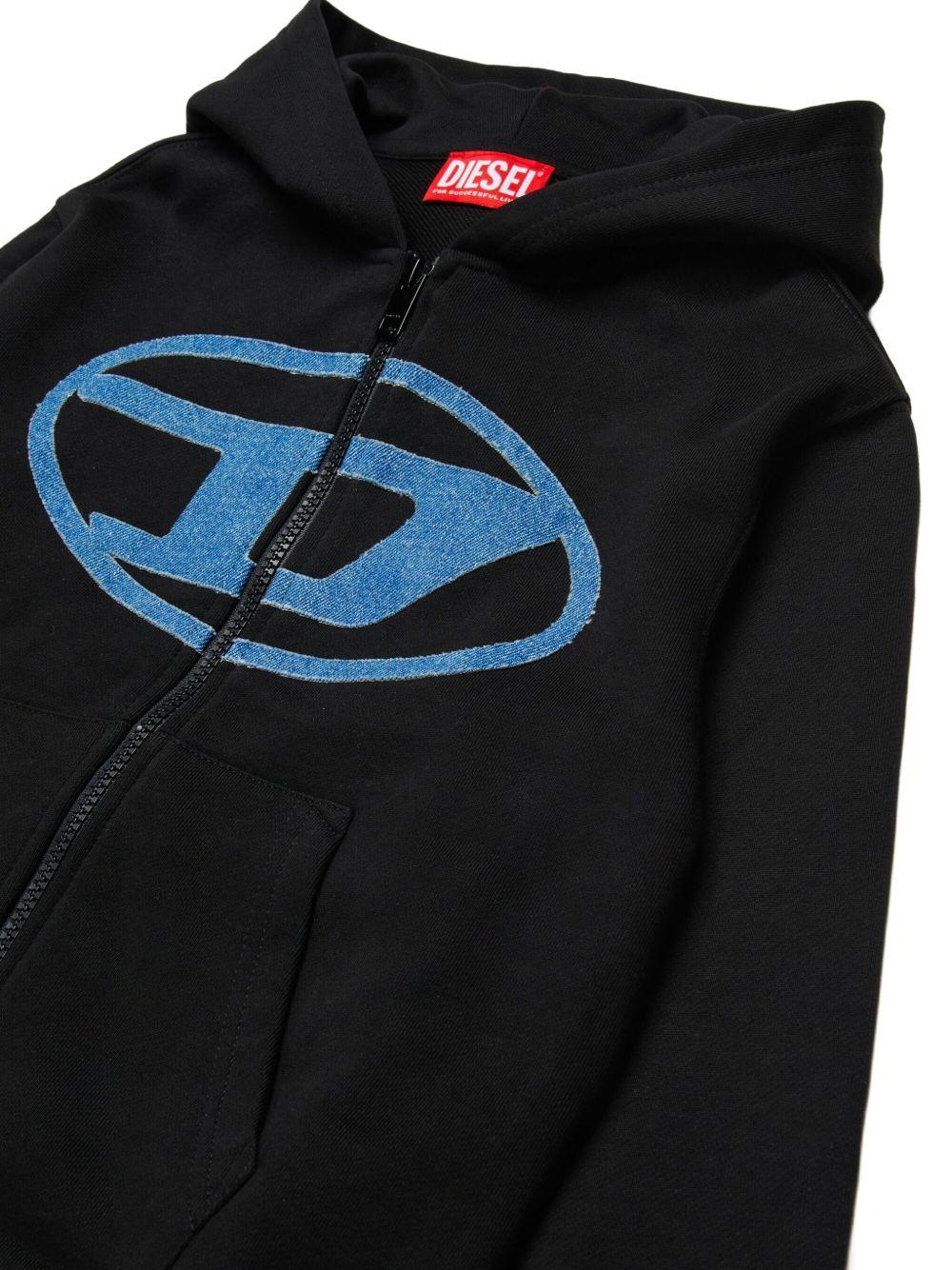 Felpa per bambino Diesel Kids con zip J026220GEAD K900 DIESEL KIDS 