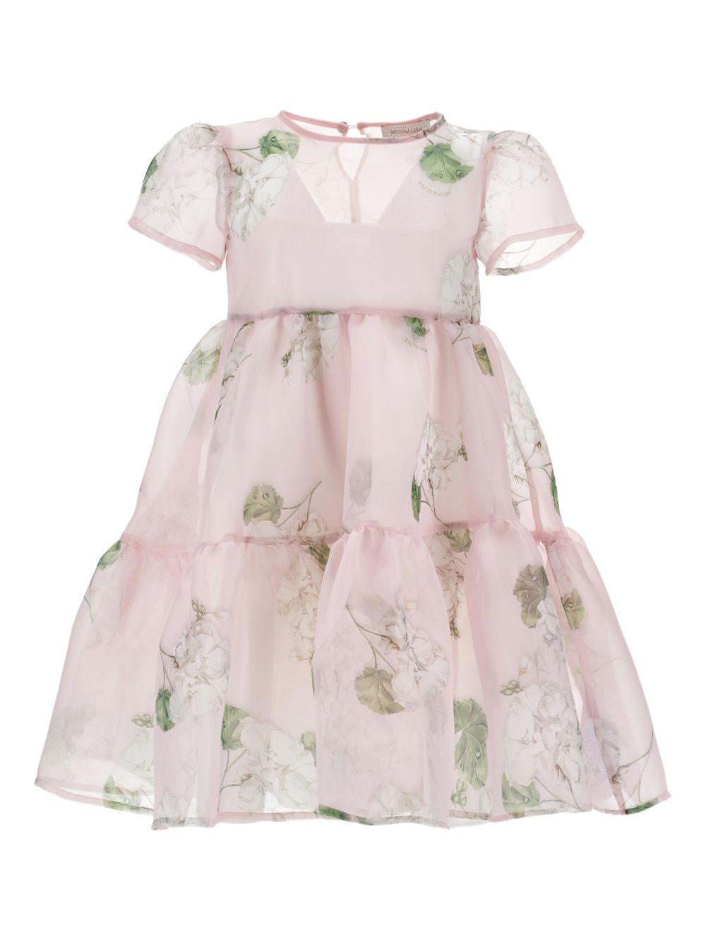 Abito per bambina Monnalisa a fiori 71G9137652 0091 MONNALISA 