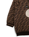 Maglione per neonato Fendi Kids con orsetto BUG188ATRQ F15B6 FENDI KIDS 