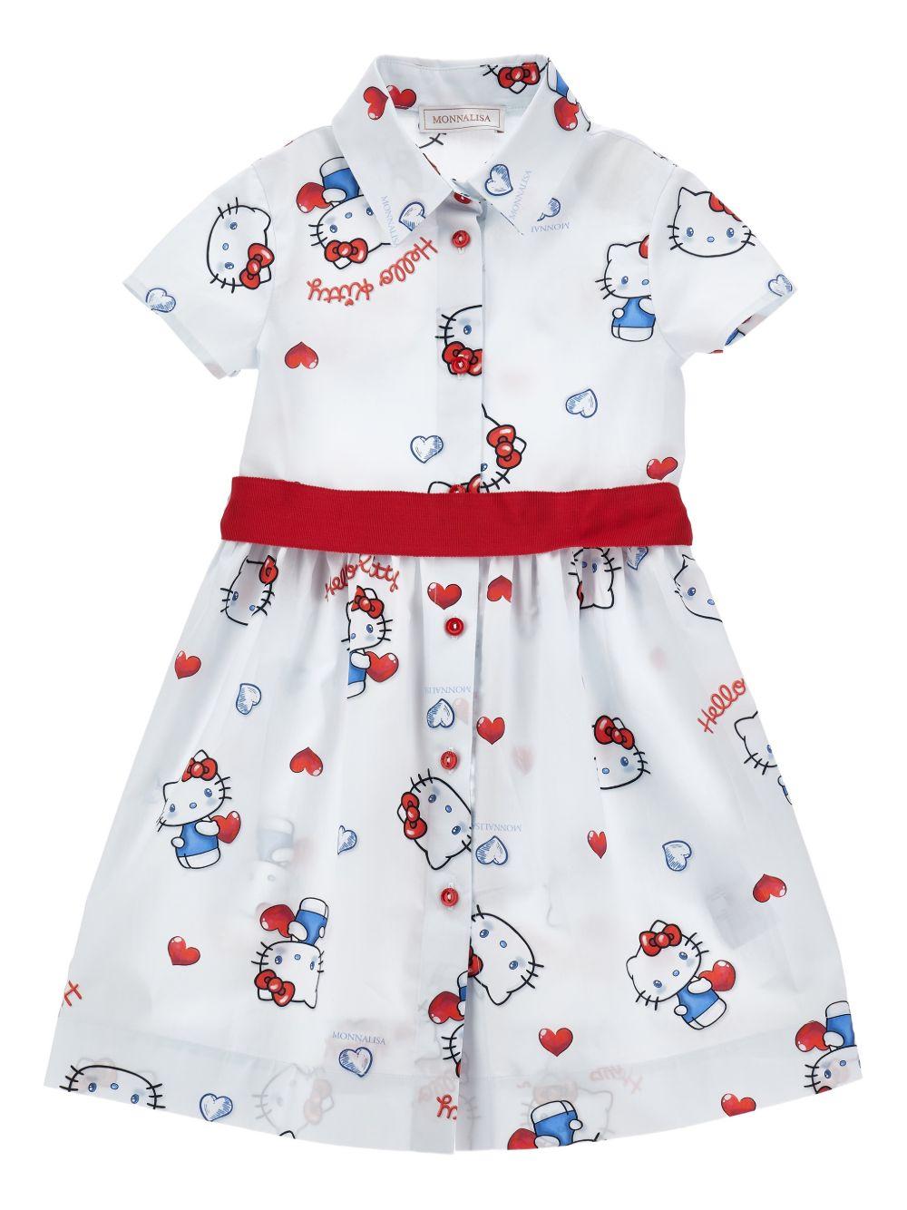 Abito per bambina Monnalisa con stampa 11G9187605 0099 MONNALISA 