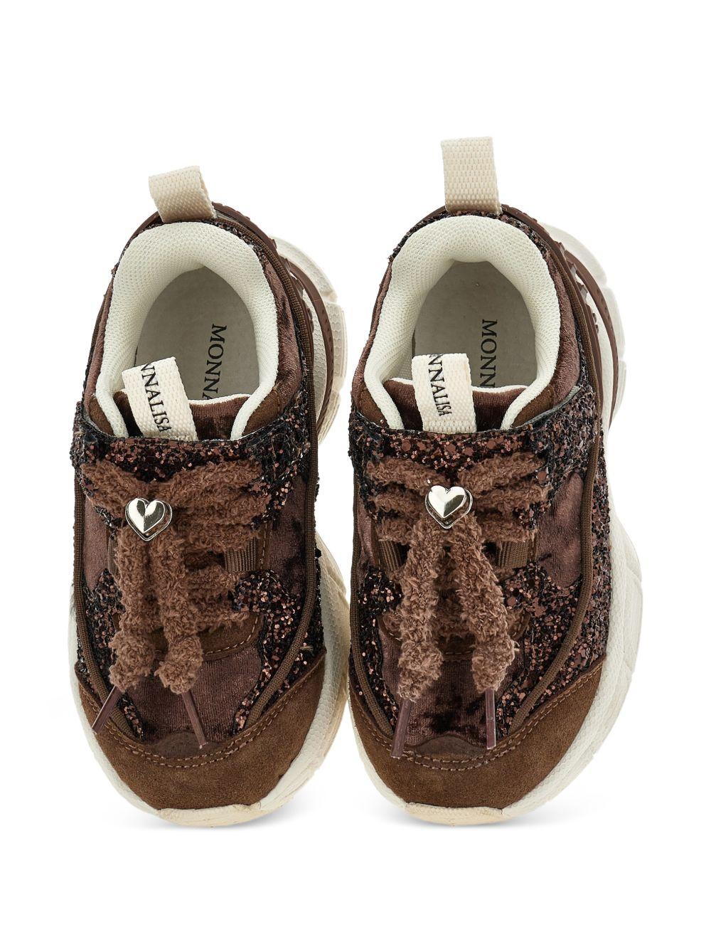 Sneakers per bambina Monnalisa Velour 8CH0068773 0006 MONNALISA 