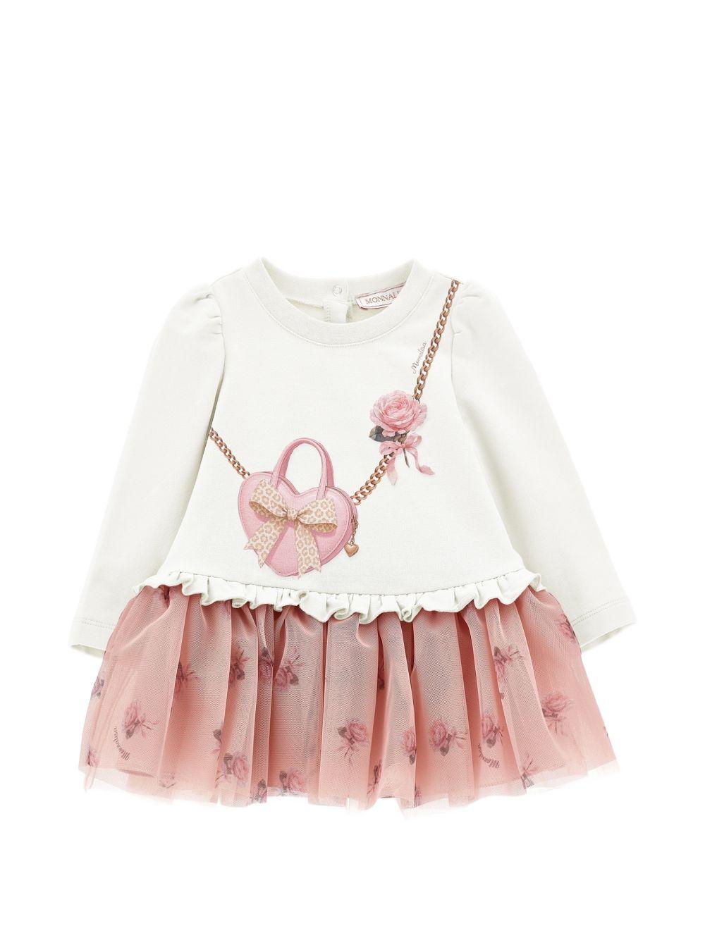 Abito per neonata Monnalisa con stampa 39H9018006 0001 MONNALISA 