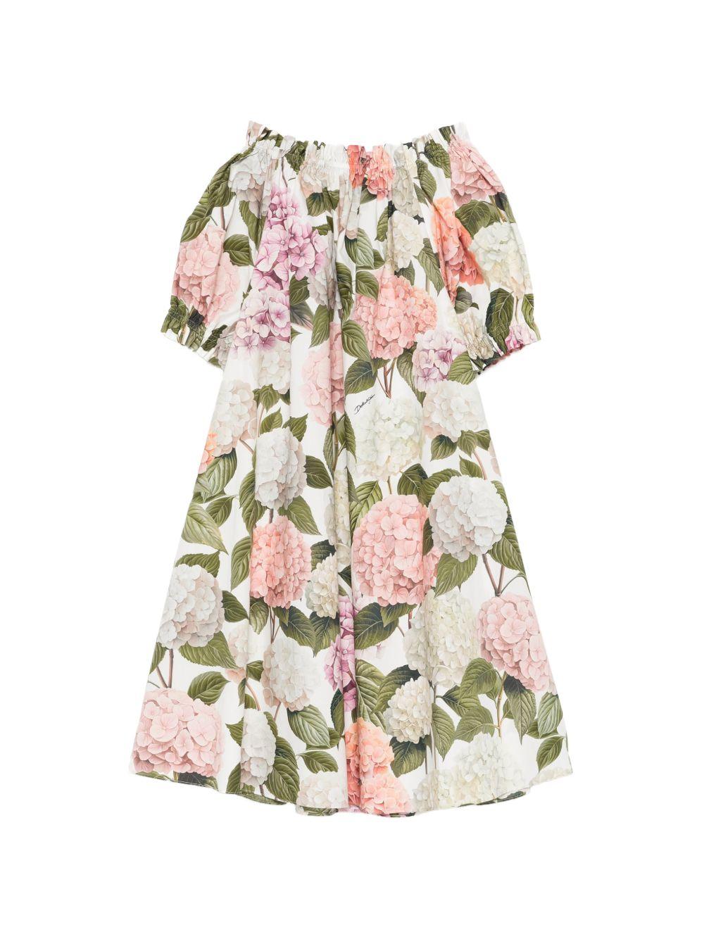 Abito per bambina Dolce & Gabbana Kids floreale L54DR0HS5T6 HA5XG DOLCE & GABBANA KIDS 