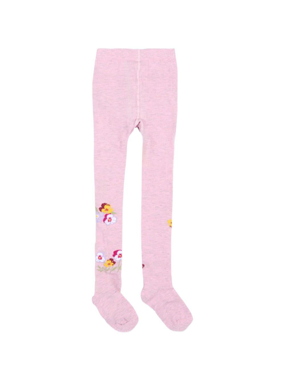 Collant per bambina Monnalisa a fiori 19H0088082 0063 MONNALISA 
