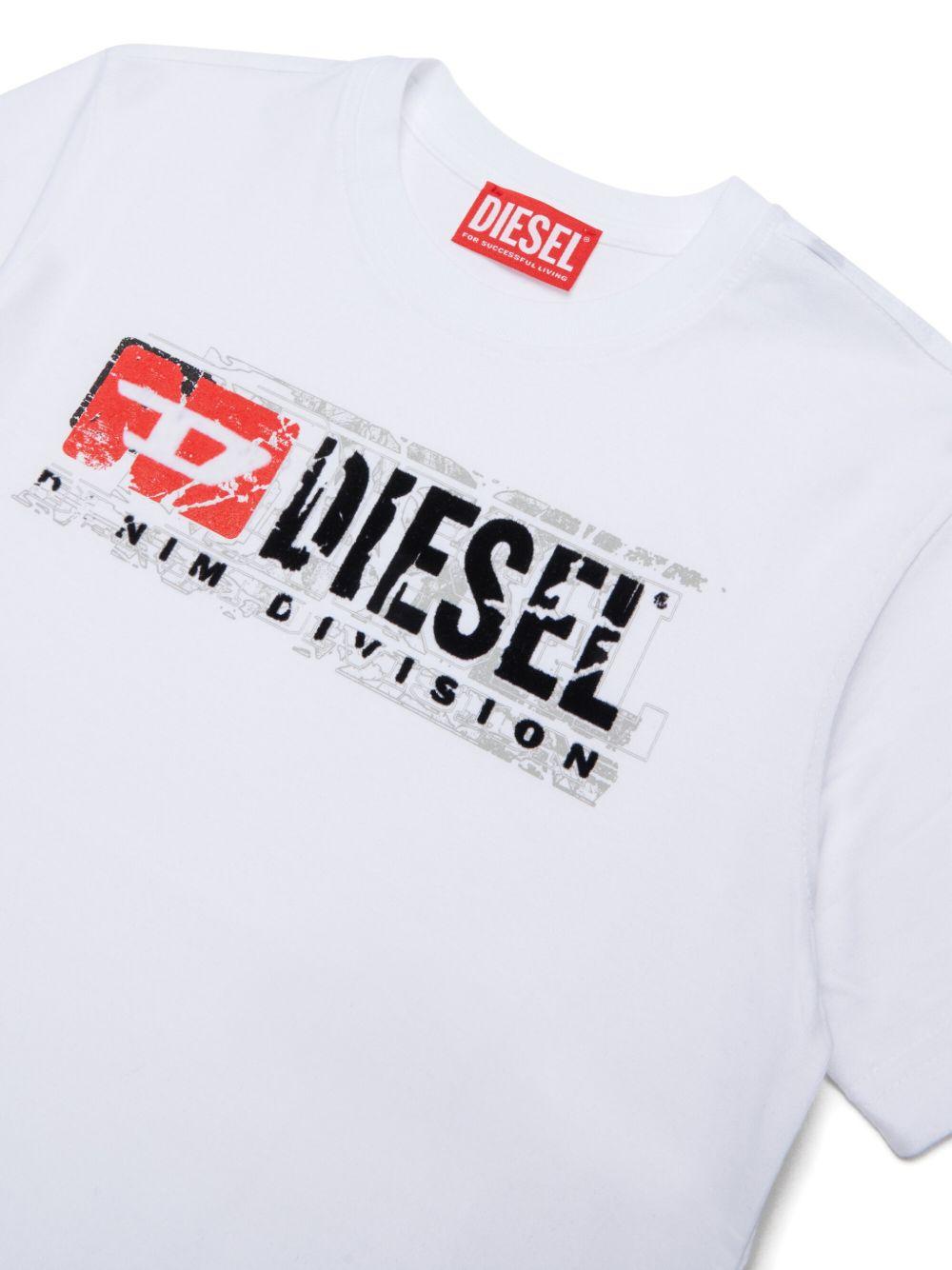 T-shirt per bambino Diesel Kids con logo J0297600YI9 K100 DIESEL KIDS 