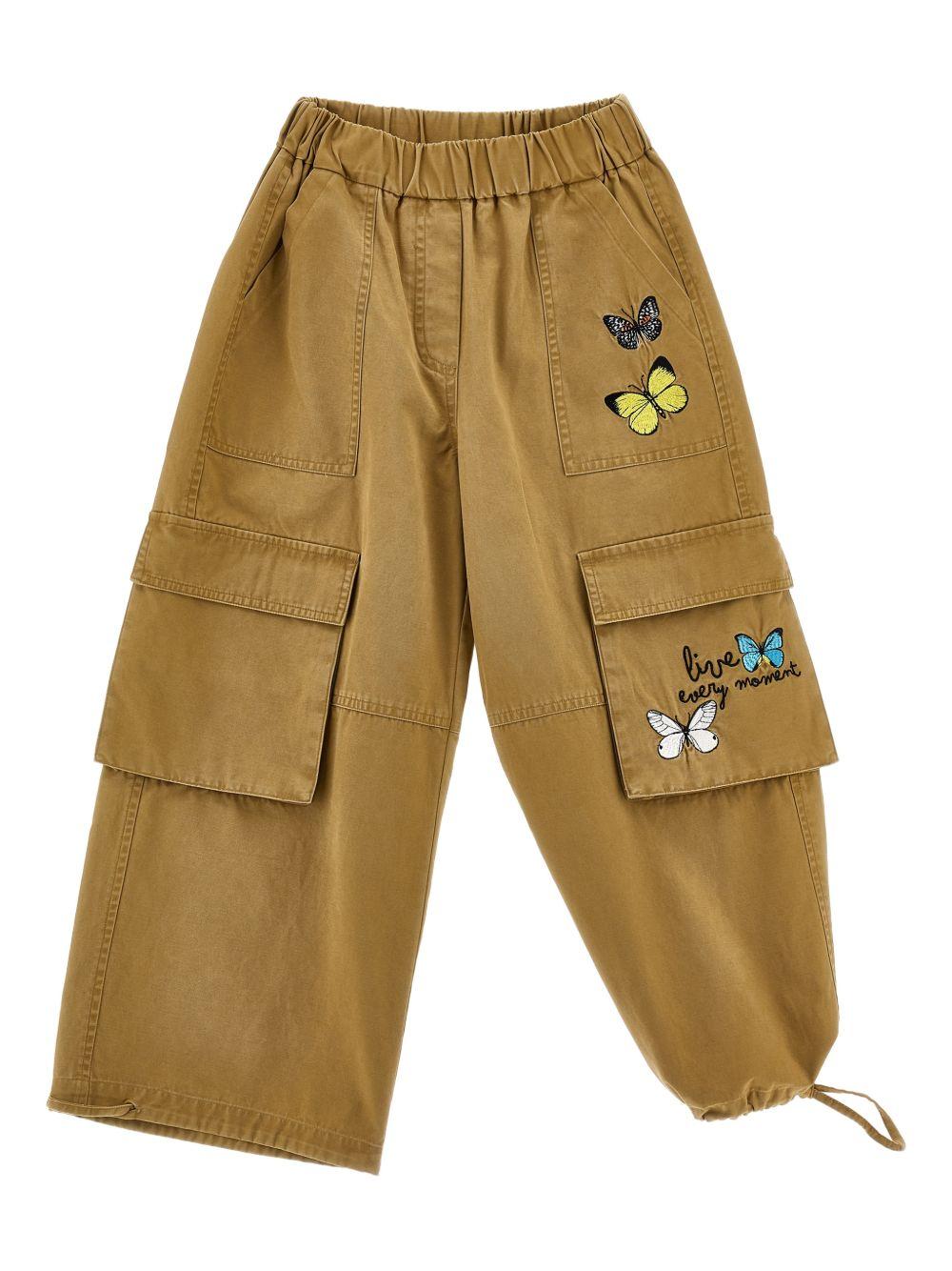 Pantaloni per bambina Monnalisa cargo 49G4067748 0003 MONNALISA 