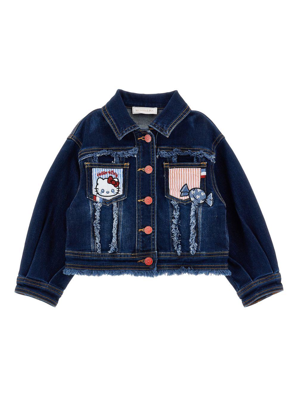 Giacca per bambina Monnalisa di jeans 19G1017015 0055 MONNALISA 