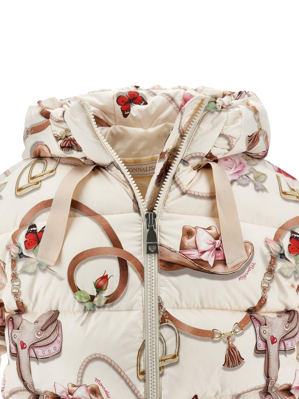 Piumino per bambina Monnalisa con stampa 19H1008021 029F MONNALISA 